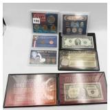 FIRST YEAR ISSUE DOLLAR AND 2 DOLLAR NOTE WITH