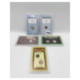 1976-S QUARTER MS64 AND 1964P DIME MS63 JEFFERSON