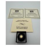 MINIATUREOF A $20.00 GOLD PIECE ST. GAUDEN .31