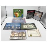 LEWIS AND CLARK COIN SET WITH RUSHMORE QUARTER