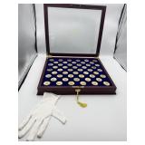 JFK HALF DOLLAR COMMEMORATIVE SET GOLD AND