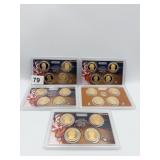 FIRST 20 US 1 DOLLAR PROOF PRESIDENTIAL DOLLARS