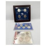 KENNEDY HALF DOLLARS IN DISPLAY CASE