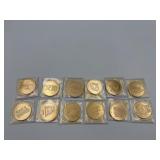 SUPER BOWL COINS TOTAL OF 12