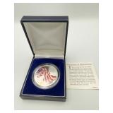 2002 COLORIZED SILVER EAGLE