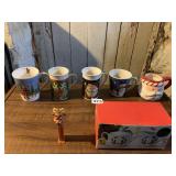 NEW MUGS, PEZ, CREAMER SUGAR