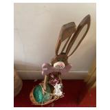 WOODEN BUNNY EASTER STANDER