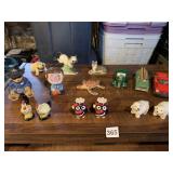 ROOSTER FIGURES, SHEEP, ETC.
