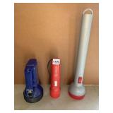 3 VINTAGE FLASHLIGHTS