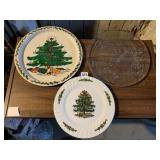 HOLIDAY TRAY, PLATE ETC.