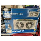 HOLMES WINDOW FAN DUSTY BUT WORKS