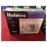 HOLMES WINDOW FAN DUSTY BUT WORKS