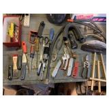 SCREW DRIVERS, EASEL, DRILL BITS AND ELECTRIC