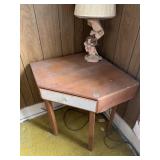 CORNER TABLE 1 DRAWER 38X30