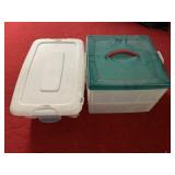 TWO STORAGE BINS