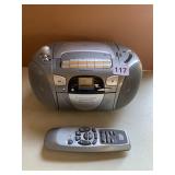 PORTABLE RADIO WITH REMOTE WORKS WELL