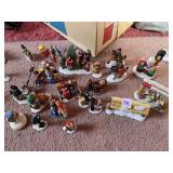 CHRISTMAS VILLAGE PIECES INCLUDING LEMAX