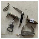 POCKET KNIVES, BOTTLE OPENER ETC.