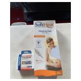 NEW HEATING PAD AND FIRST AID KIT