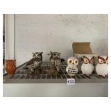 OWL THEMED SALT AND PEPPER SHAKERS
