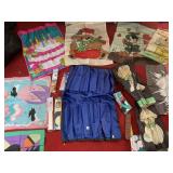 FLAG HOLDER WITH OTHER SEASONAL FLAGS SOME NEW