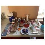 TOTE BAG WITH LOTS OF ACCESSORIES AND TRINKETS