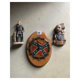 CONFEDERATE WALL HANGING PLAQUE
