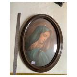 23 IN MOTHER MADONNA BEVELED FRAME