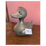 SILVER PLATE DUCK BANK