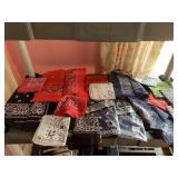 ASSORTED COTTON USA MADE BANDANAS