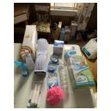 BATHROOM SUPPLIES LOT WITH EASY FEET CLEANING