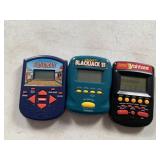 3 VINTAGE HANDHELD BOARD GAMES