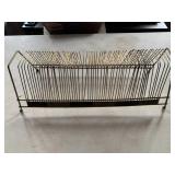 MCM RECORD HOLDER WITH FRONT METAL ORGANIZER