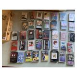 CASSETTE TAPES IN WINE BOX FLIP LID