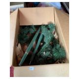 VINTAGE CHRISTMAS TREE WITH WOODEN CENTER POLE