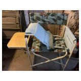 NEW FOLDING CHAIR W/ ARM STORAGE