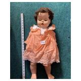 24" DOLL WITH SLEEP EYES, MARKED 255
