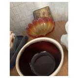 PFALTZGRAFF BOWL LARGE AND OTHER GLASS BOWL