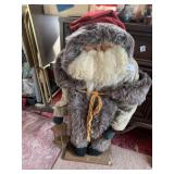 VERY WARM LOOKING OLD WORLD SANTA WOOD STANDER