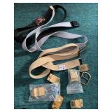 BELTS, SLIDE BUCKLES, ETC.