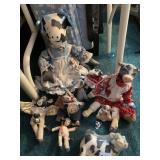 COW ANIMAL AND OTHER DOLLS