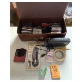 CLOCK RADIO WITH CASSETTE TAPES AND MINI LIGHT