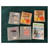 6 NINTENDO GAMES INCL. WIZARD GAME QIX GAME,