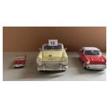 3 DIE CAST MODELS 57 CHEVY CONVERTIBLE