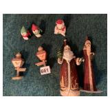 HOLIDAY FIGURES SOME WOOD