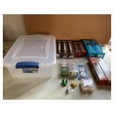 WINDOW CANDLES ELECTRIC AND STORAGE BIN