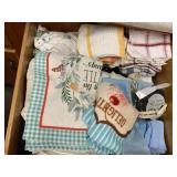 FULL DEEP DRAWER OF KITCHEN HAND TOWELS