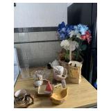 OWLS, ARTIFICAL FLOWERS ETC.