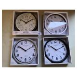 4 NEW BATTERY-OPERATED MAIN STAYS CLOCKS