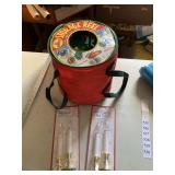 STORAGE REEL OF LIGHTS AND WINDOW CANDLES